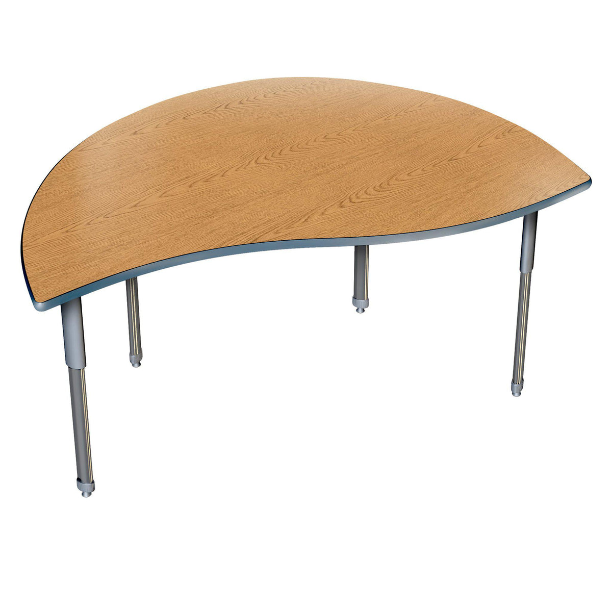 Aero Activity Table, 30" x 60" Merge, Oval Adjustable Height Legs