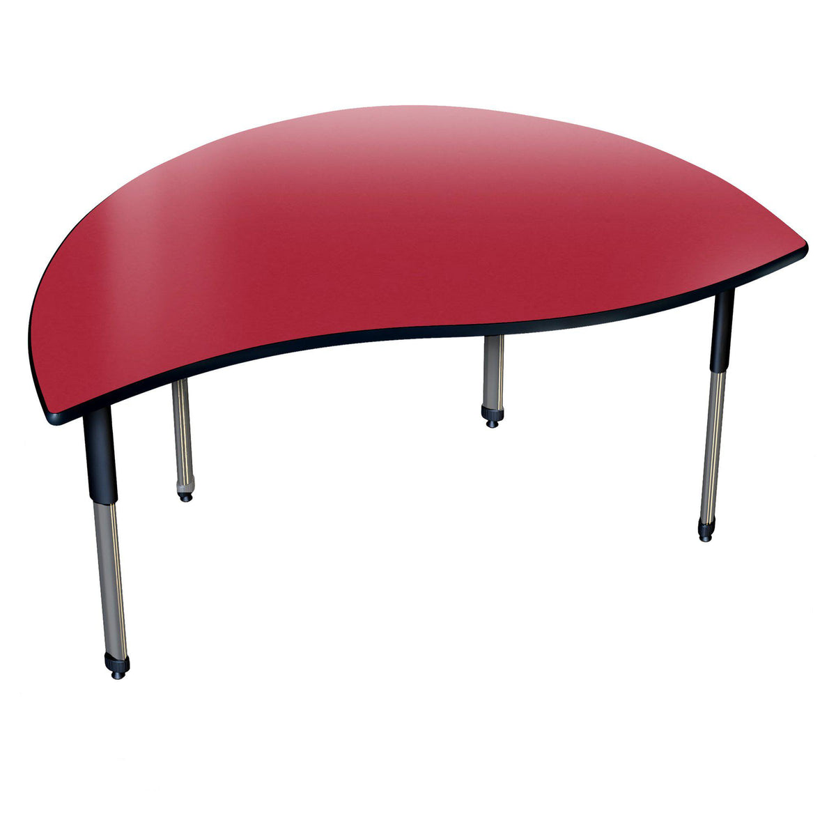 Aero Activity Table, 30" x 48" Merge, Oval Adjustable Height Legs