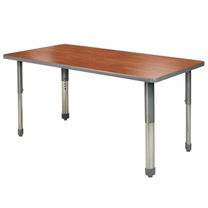 Aero Activity Table, 42" x 60" Rectangle, Oval Adjustable Height Legs
