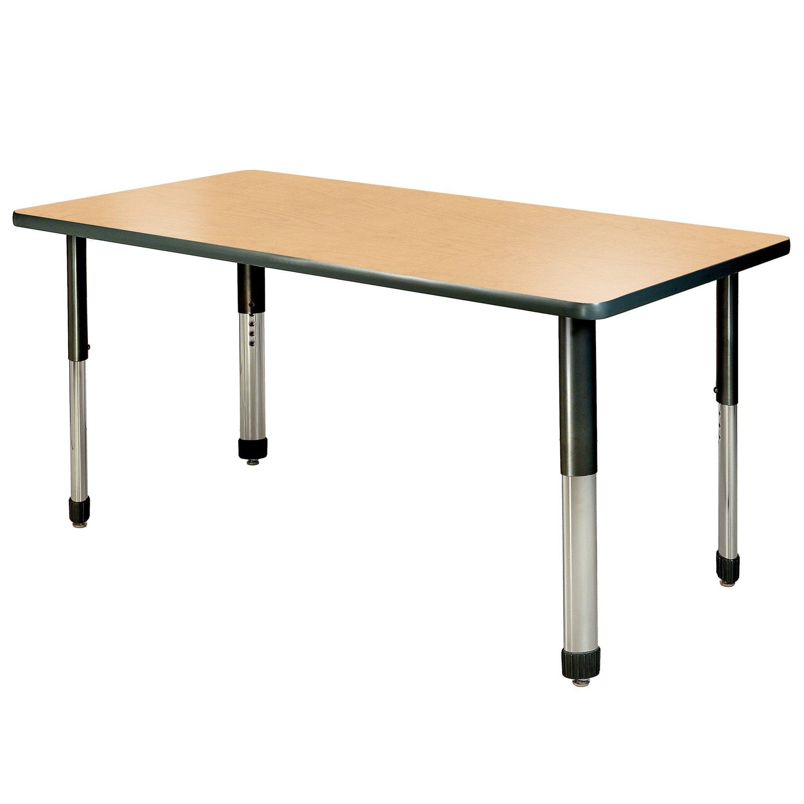 Aero Activity Table, 24" x 60" Rectangle, Oval Adjustable Height Legs