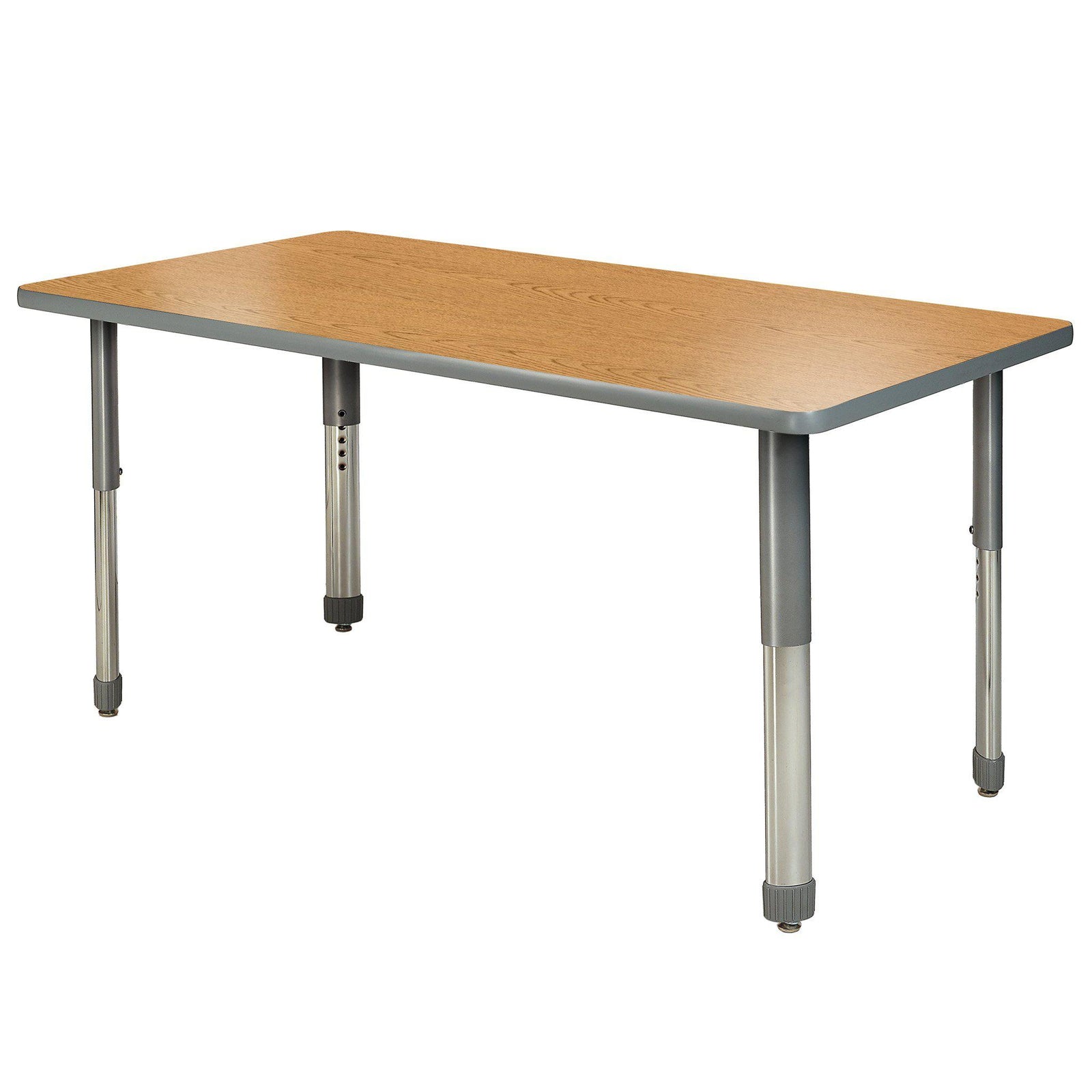 Aero Activity Table, 36" x 72" Rectangle, Oval Adjustable Height Legs