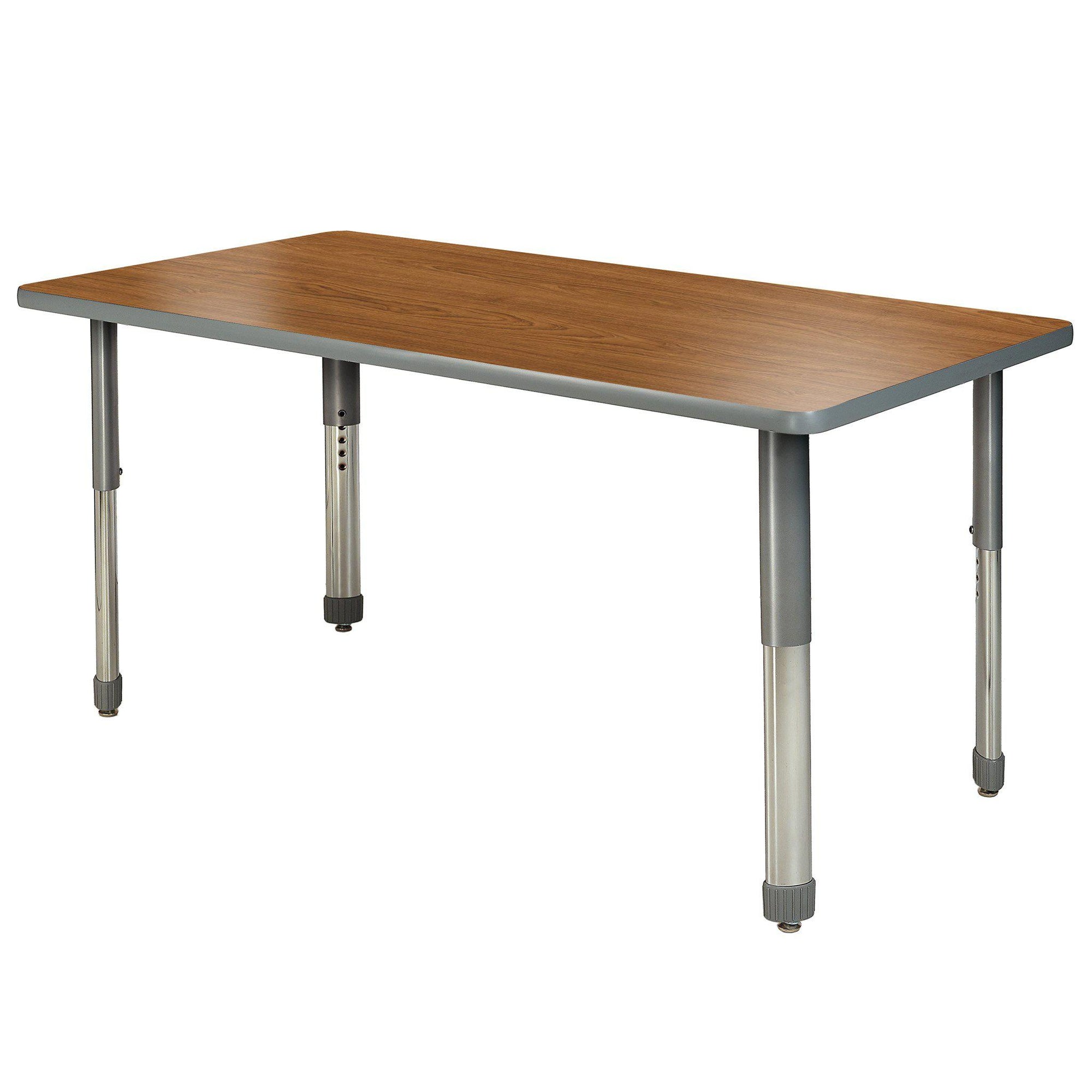 Aero Activity Table, 30" x 48" Rectangle, Oval Adjustable Height Legs