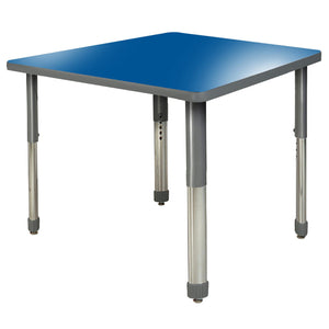Aero Activity Table, 48" x 48" Square, Oval Adjustable Height Legs