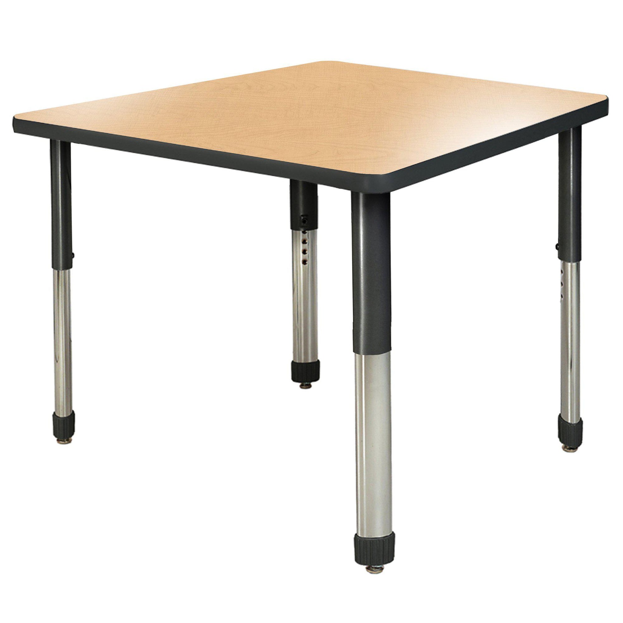 Aero Activity Table, 48" x 48" Square, Oval Adjustable Height Legs