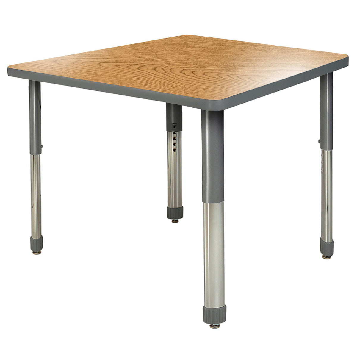 Aero Activity Table, 42" x 42" Square, Oval Adjustable Height Legs