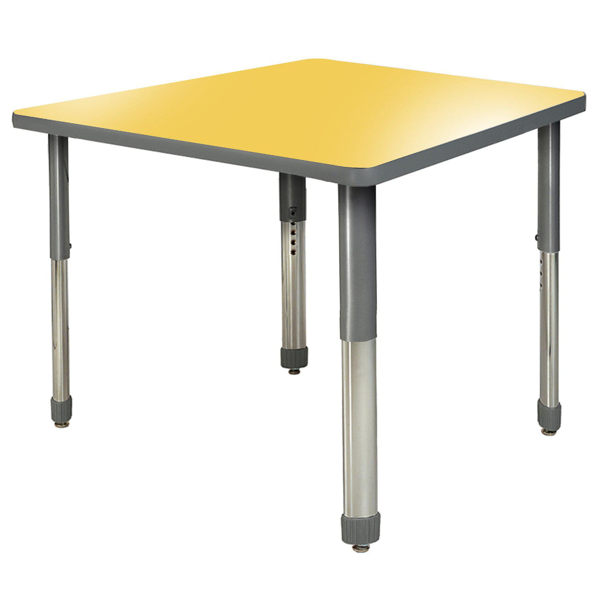 Aero Activity Table, 42" x 42" Square, Oval Adjustable Height Legs