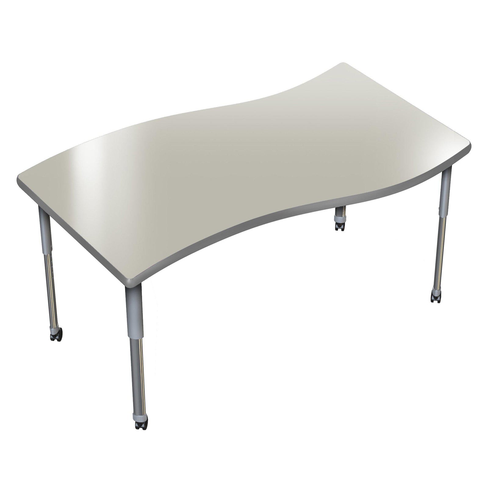 Aero Activity Table, 30" x 60" Surge, Oval Adjustable Height Legs