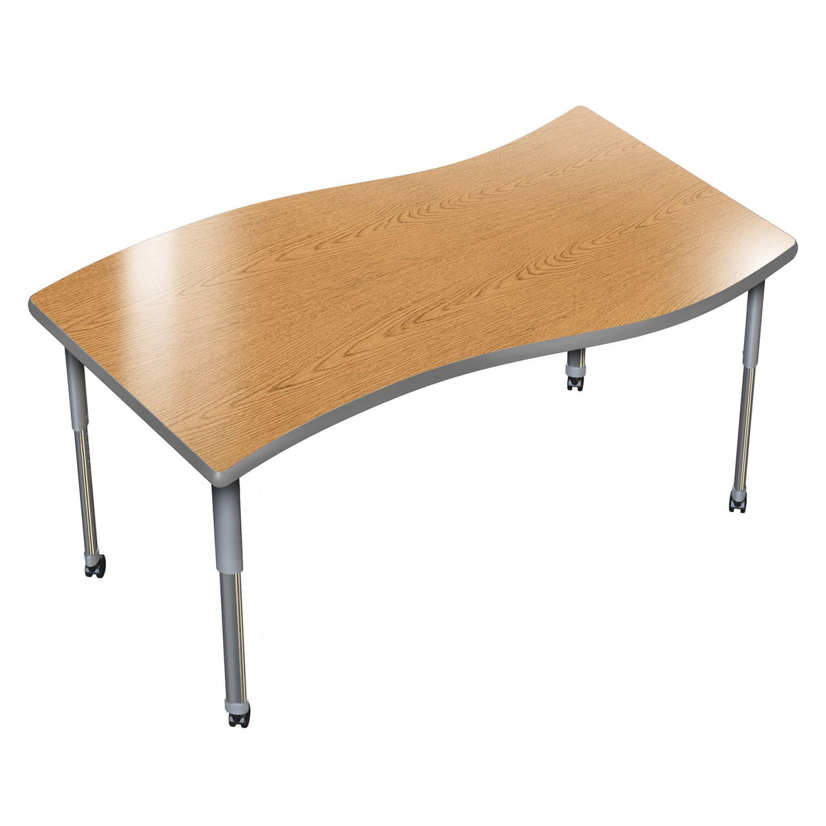 Aero Activity Table, 30" x 60" Surge, Oval Adjustable Height Legs