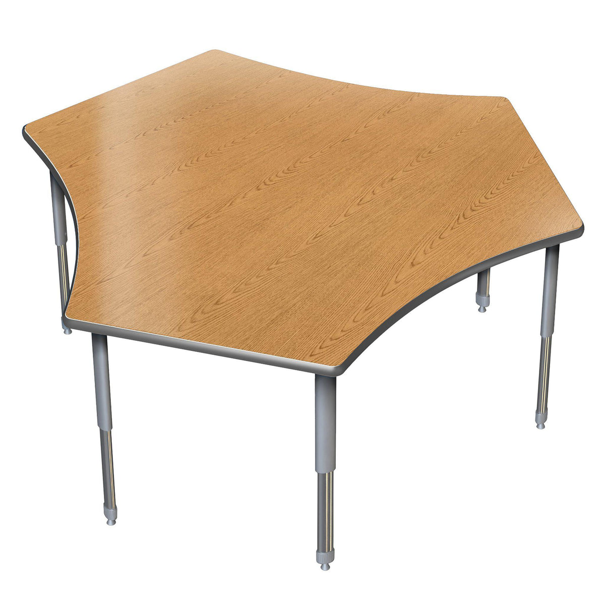 Aero Activity Table, 60" x 72" Team, Oval Adjustable Height Legs