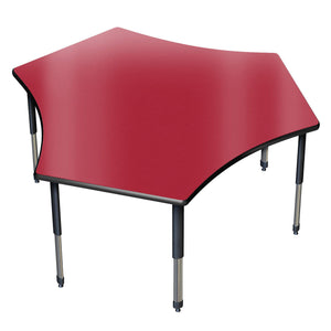 Aero Activity Table, 60" x 72" Team, Oval Adjustable Height Legs