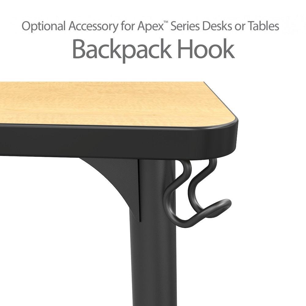 Backpack Hook for Apex Collaborative Desks and Tables