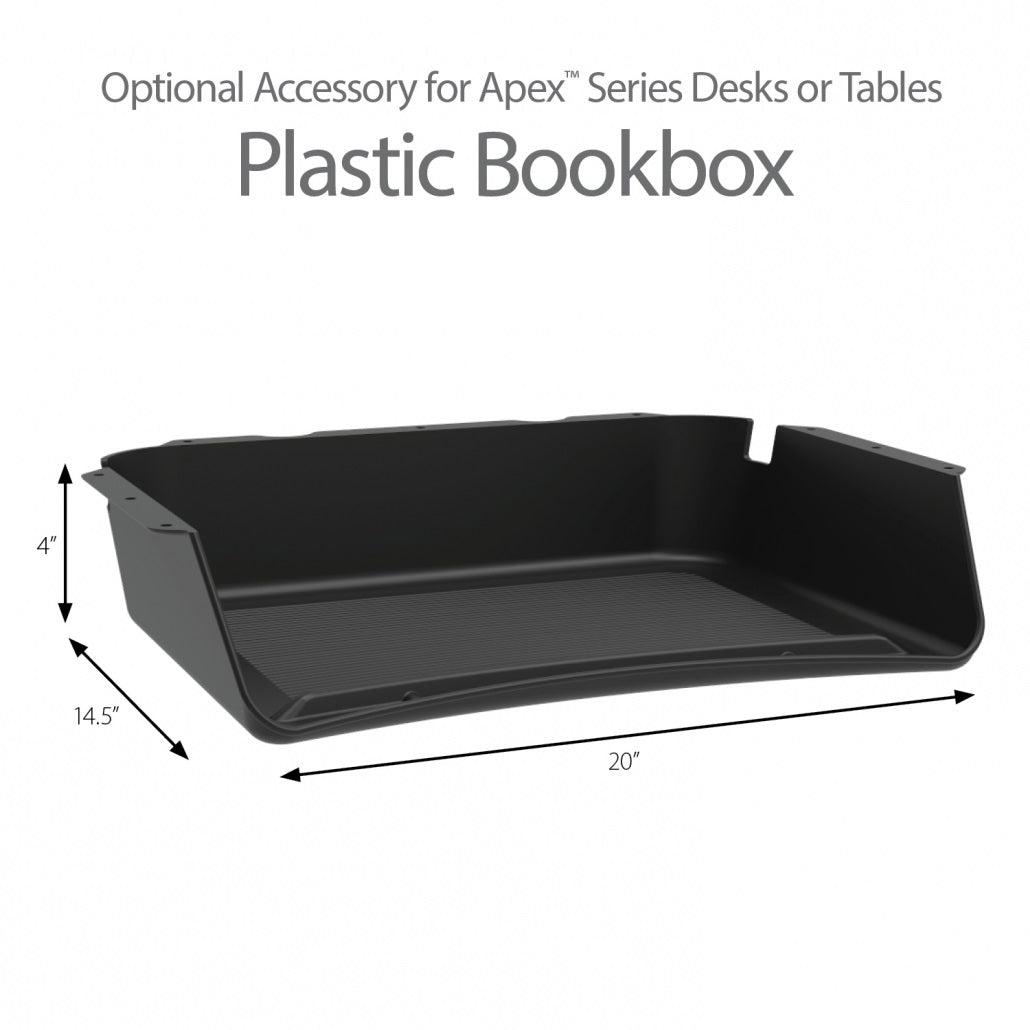 Plastic Book Box for Apex and Premier Collaborative Desks and Tables