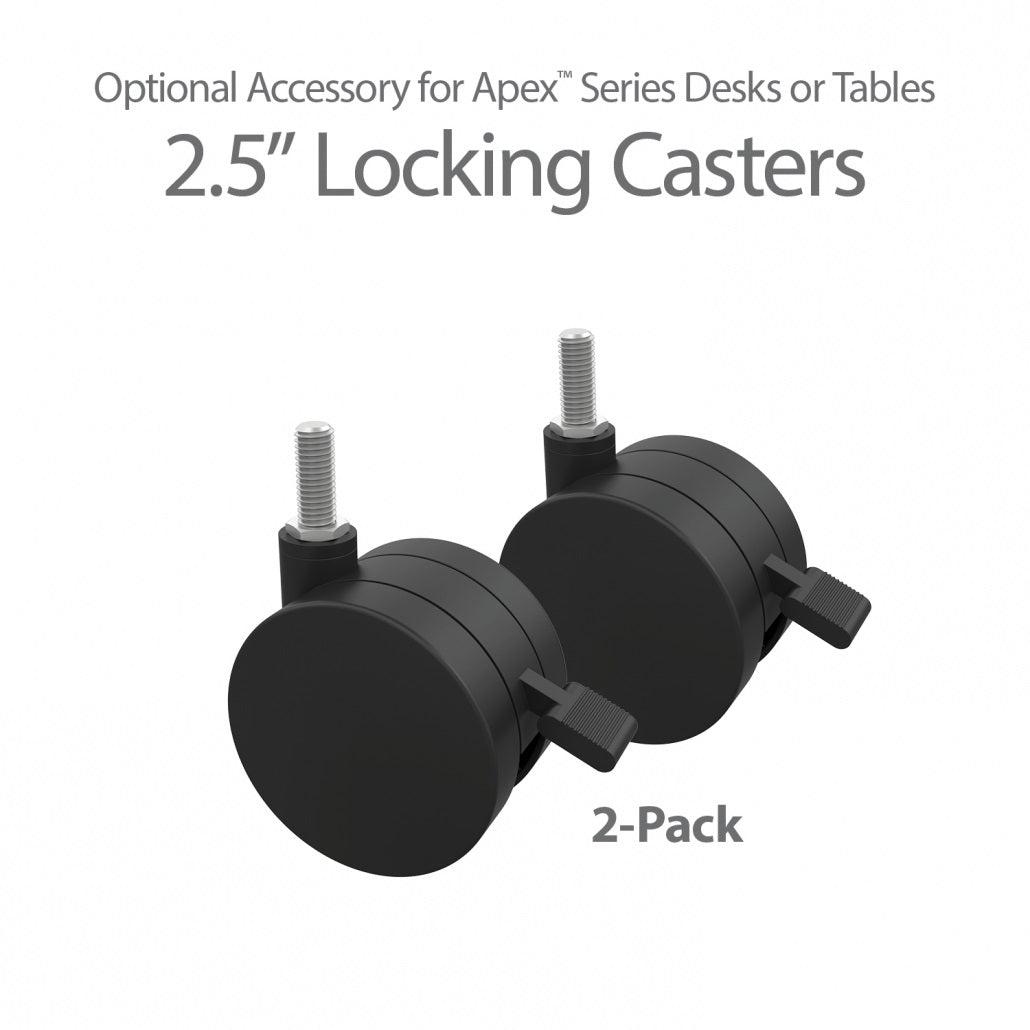 Locking Casters for Apex and Premier Collaborative Desks and Tables (set of 2)
