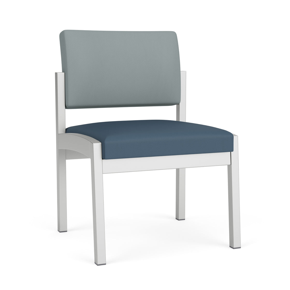 Lenox Steel Collection Reception Seating, Armless Guest Chair, Healthcare Vinyl Upholstery, FREE SHIPPING