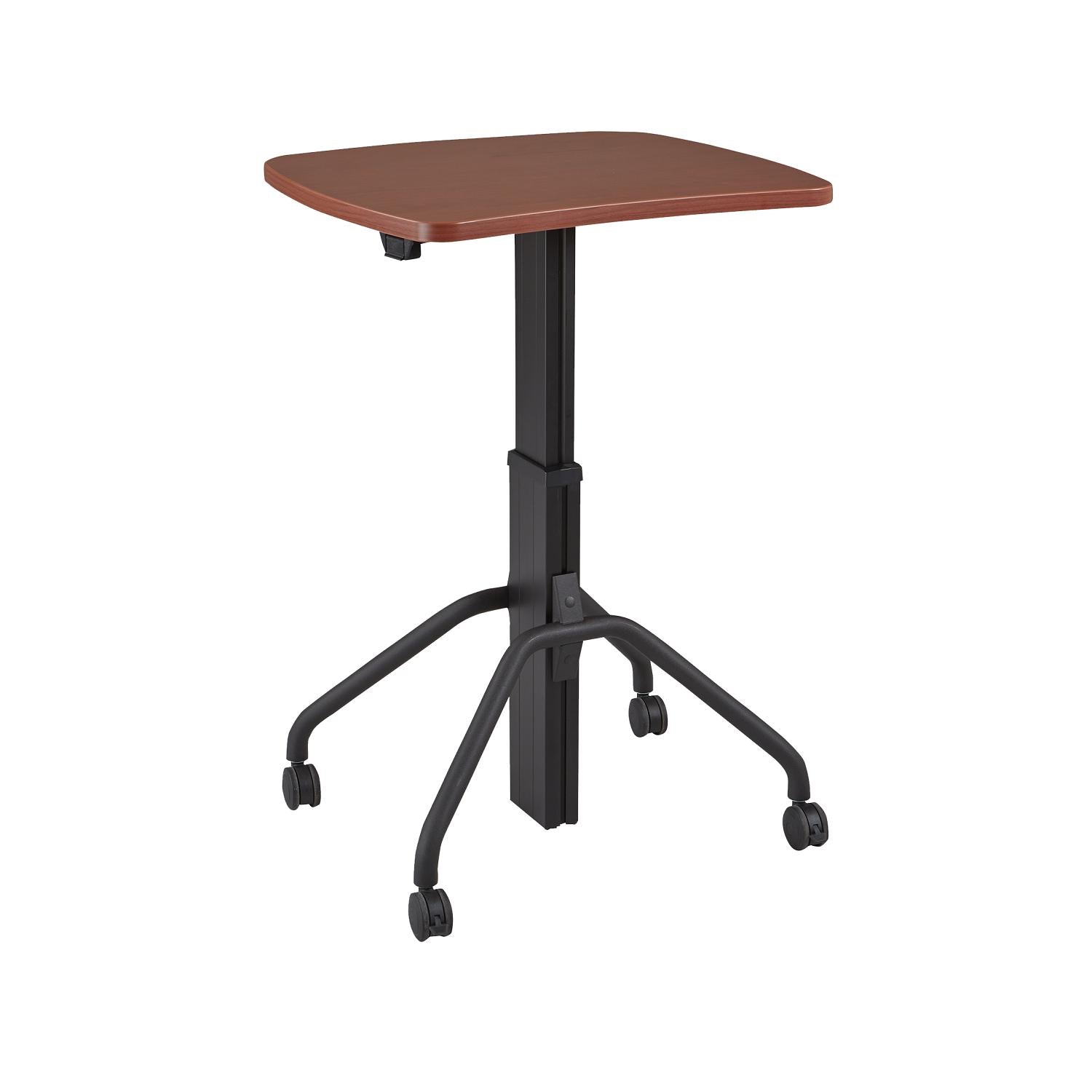 Arriba Gas Lift Height Adjustable Table, Curved Square