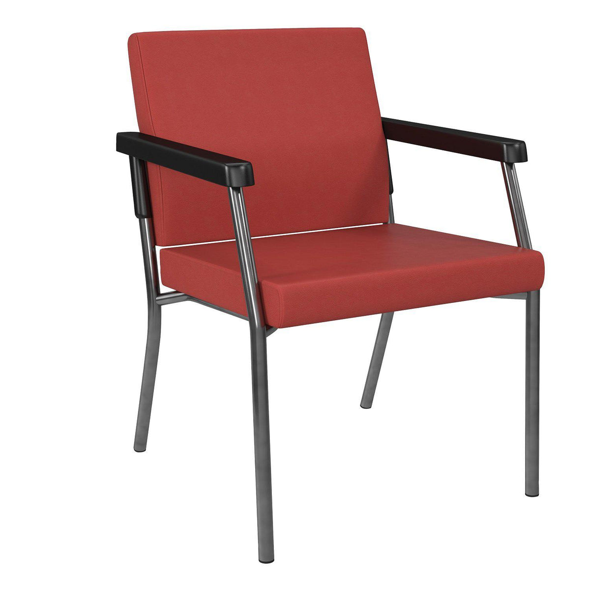 Bariatric Big & Tall Guest Chair with Antimicrobial Vinyl Upholstery, 300 lb Weight Capacity