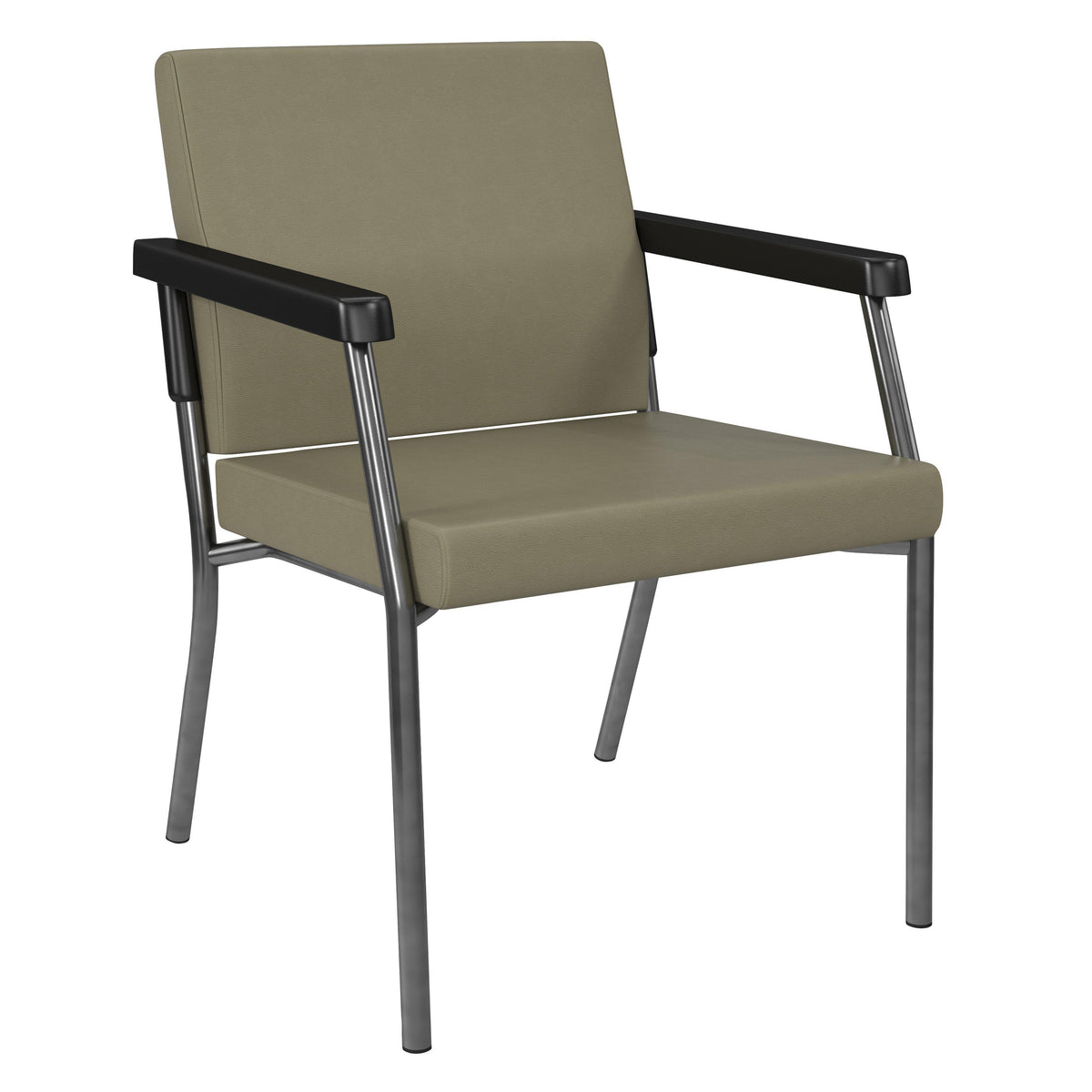 Bariatric Big & Tall Guest Chair with Antimicrobial Vinyl Upholstery, 300 lb Weight Capacity