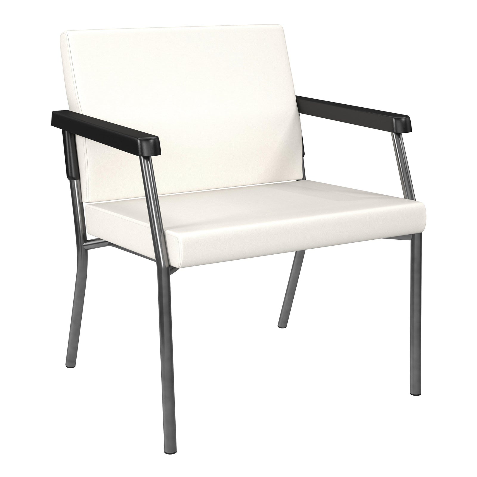 Bariatric Big & Tall Guest Chair with Antimicrobial Vinyl Upholstery, 400 lb Weight Capacity