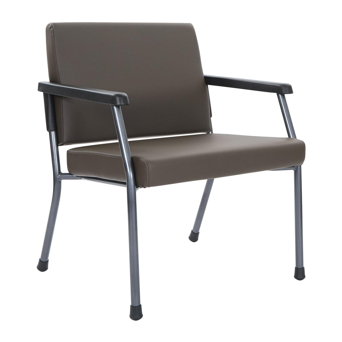 Bariatric Big & Tall Guest Chair with Antimicrobial Vinyl Upholstery, 400 lb Weight Capacity