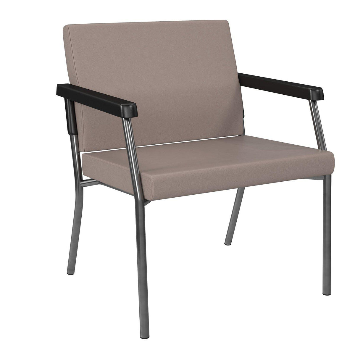 Bariatric Big & Tall Guest Chair with Antimicrobial Vinyl Upholstery, 400 lb Weight Capacity