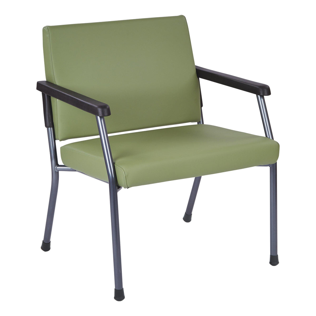 Bariatric Big & Tall Guest Chair with Antimicrobial Vinyl Upholstery, 400 lb Weight Capacity