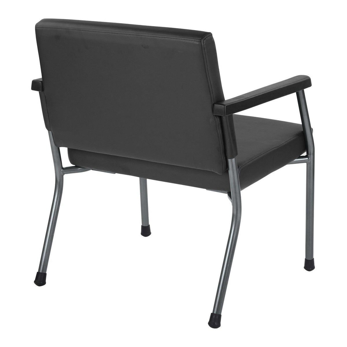 Bariatric Big & Tall Guest Chair with Antimicrobial Vinyl Upholstery, 400 lb Weight Capacity