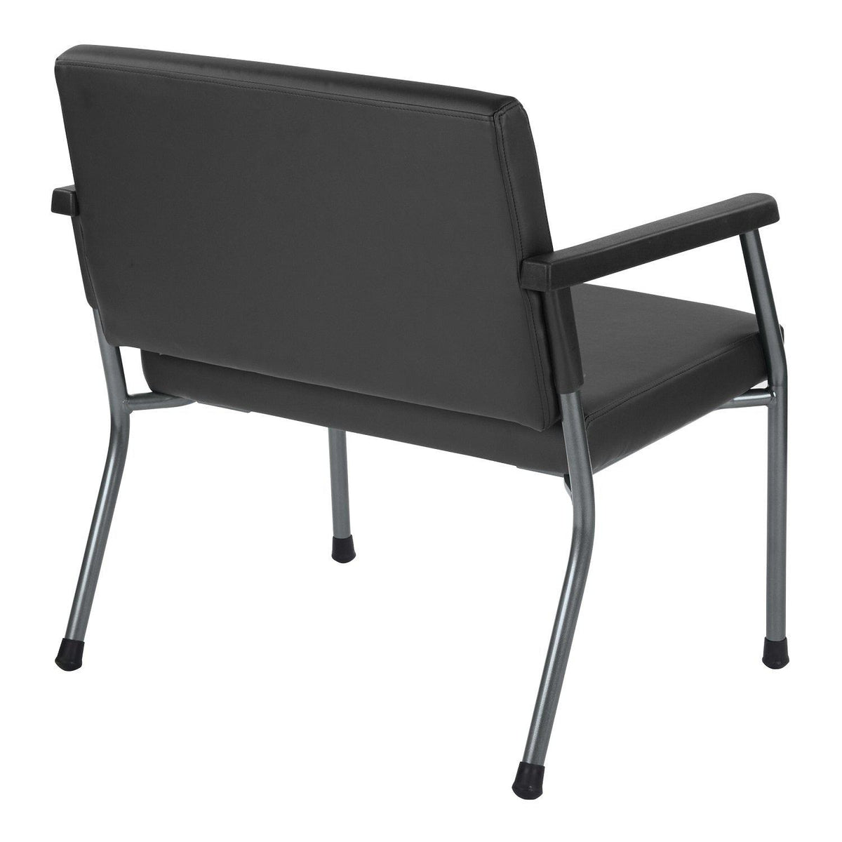 Bariatric Big & Tall Guest Chair with Antimicrobial Vinyl Upholstery, 500 lb Weight Capacity