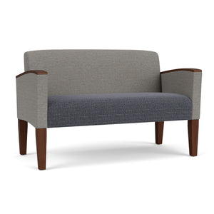 Belmont Collection Reception Seating, Loveseat, Designer Fabric Upholstery, FREE SHIPPING