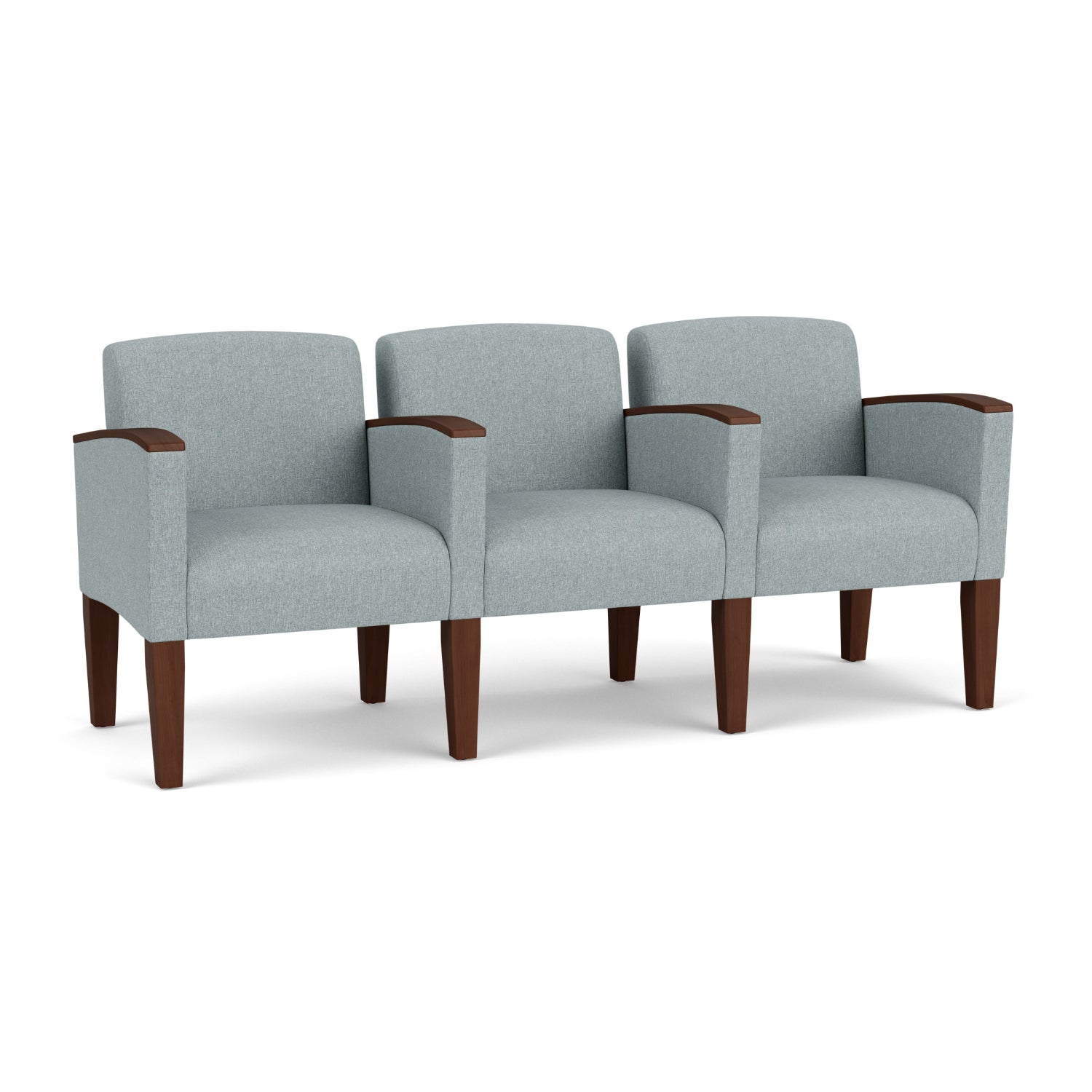 Belmont Collection Reception Seating, 3 Seats with Center Arms, Healthcare Vinyl Upholstery, FREE SHIPPING