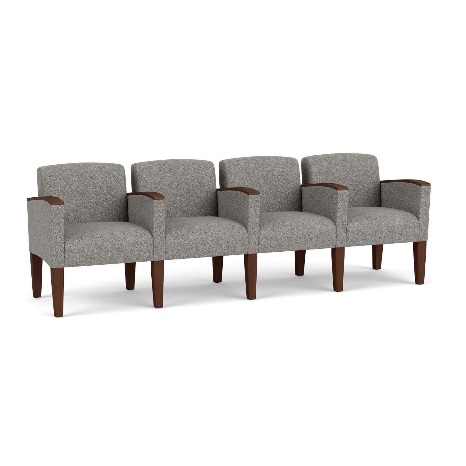 Belmont Collection Reception Seating, 4 Seats with Center Arms, Standard Fabric Upholstery, FREE SHIPPING