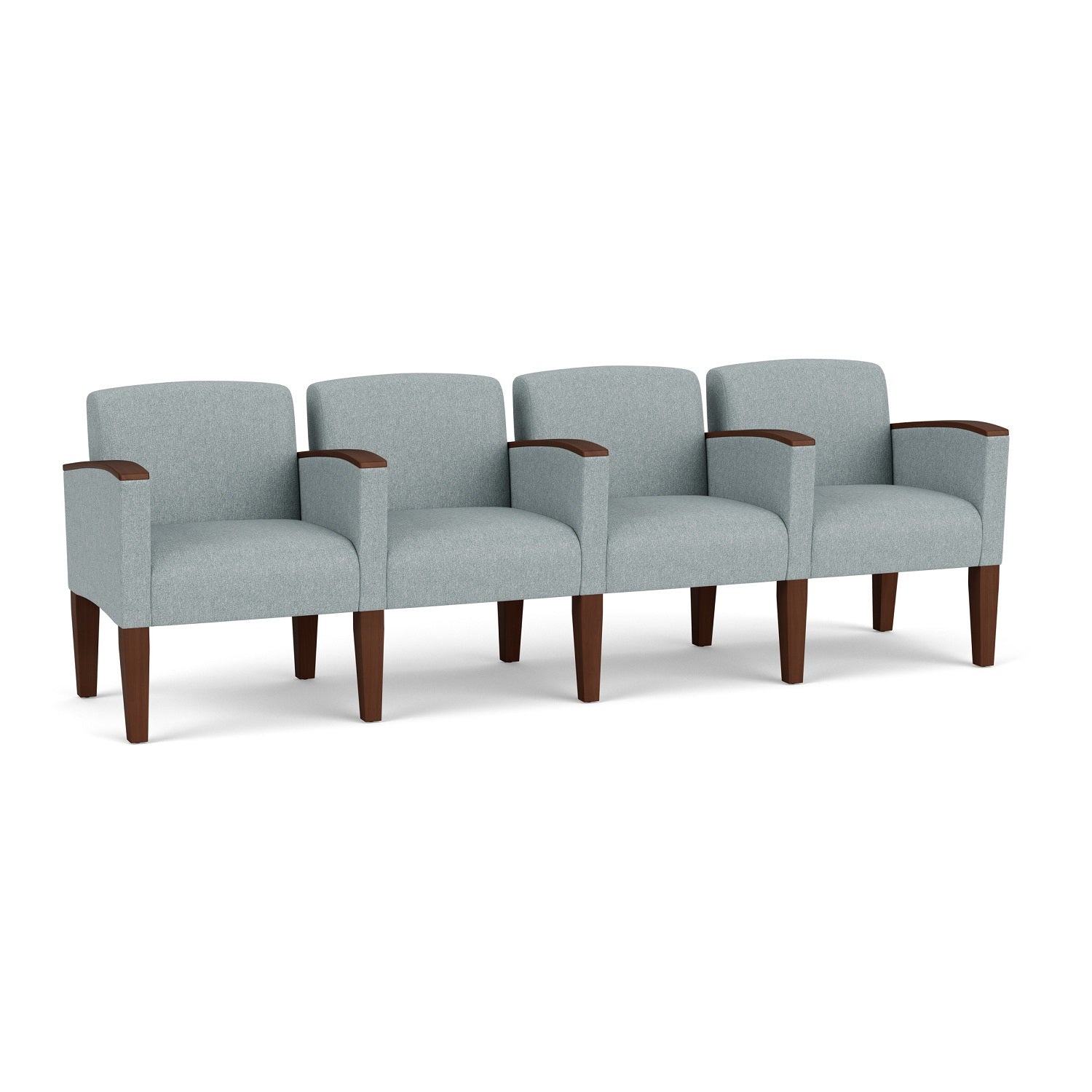 Belmont Collection Reception Seating, 4 Seats with Center Arms, Healthcare Vinyl Upholstery, FREE SHIPPING