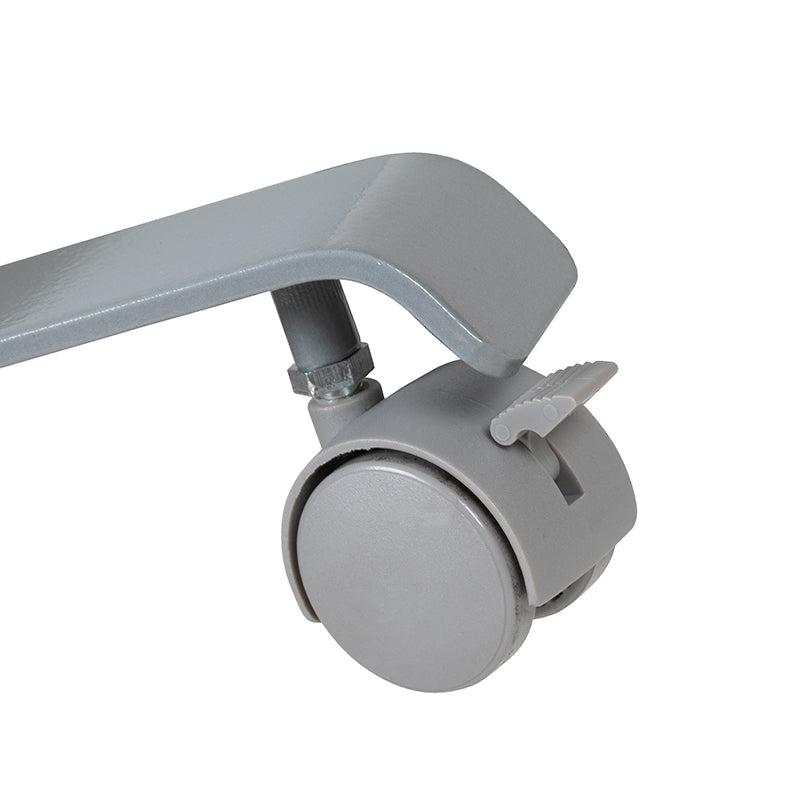 Transparent Acrylic 3-Section Folding Mobile Partition with Lockable Casters, 6' Long x 72" H