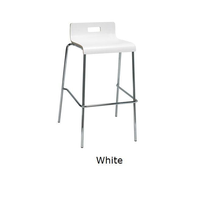 Jive Low Back Stool,  Wood Laminate Seat, Bar Height, 30"H