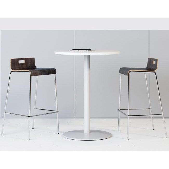 Jive Low Back Stool,  Wood Laminate Seat, Bar Height, 30"H