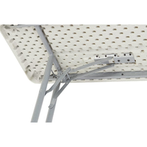 Heavy Duty "Smooth Top" Blow-Molded Plastic Seminar Folding Table, Speckled Grey