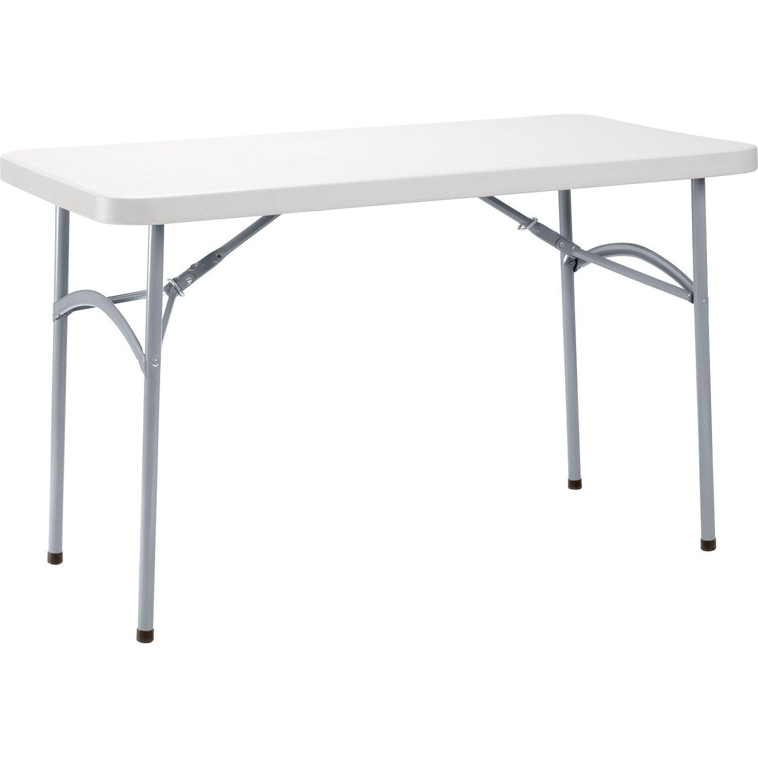 Heavy-Duty "Smooth Top" Blow Molded Plastic Folding Table, 24" x 48"