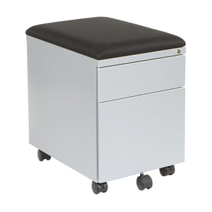 Mobile Box/File Pedestal with Padded Seat