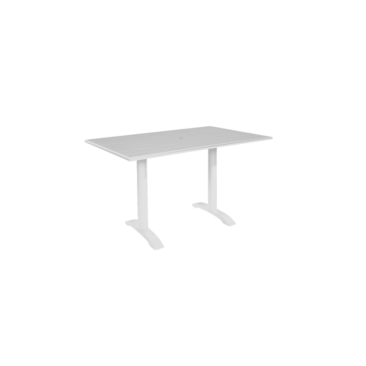 Beachcomber Bali Outdoor/Indoor 32" x 48" Aluminum Dining Height Table
