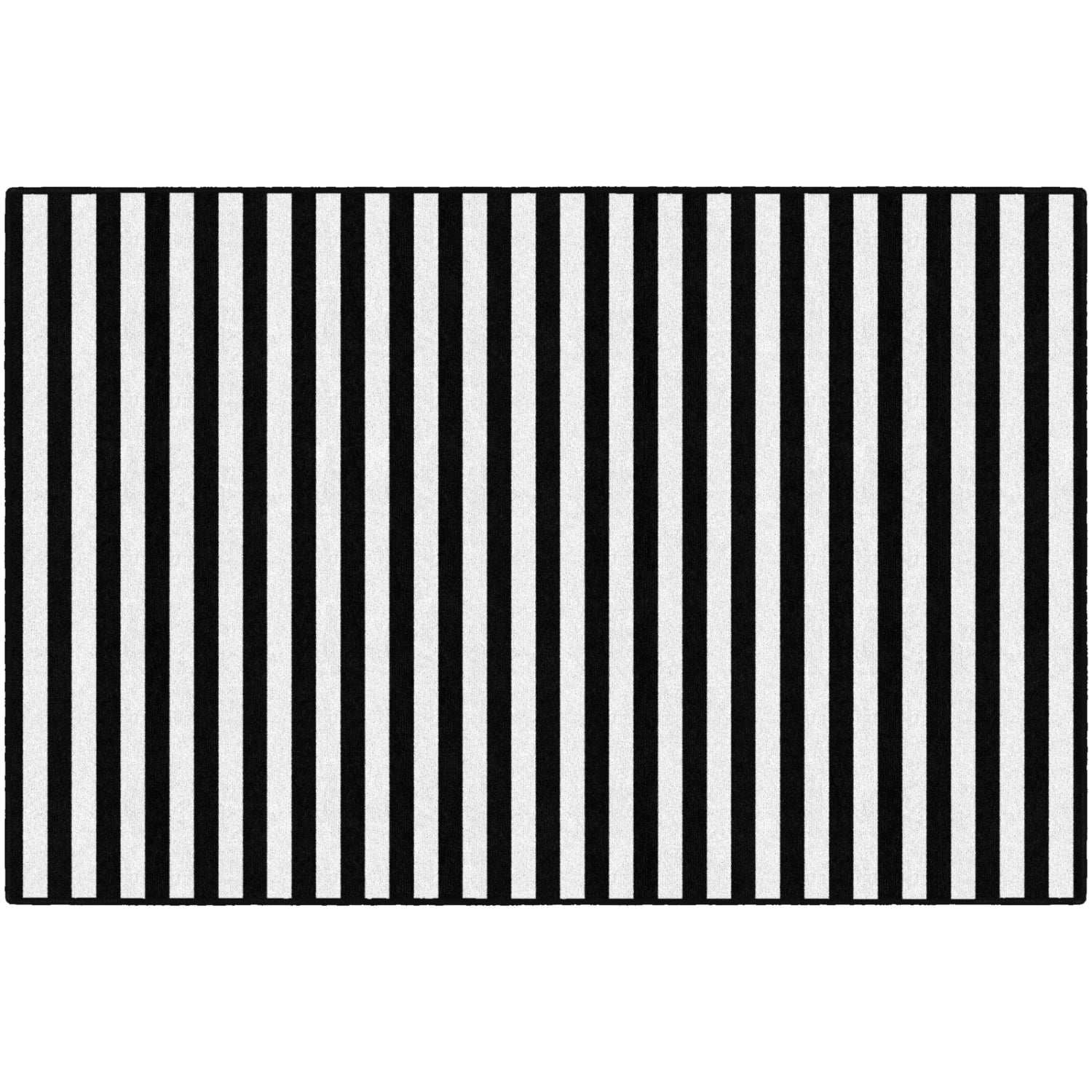 Schoolgirl Style Simply Stylish Black & White Stripe Rugs