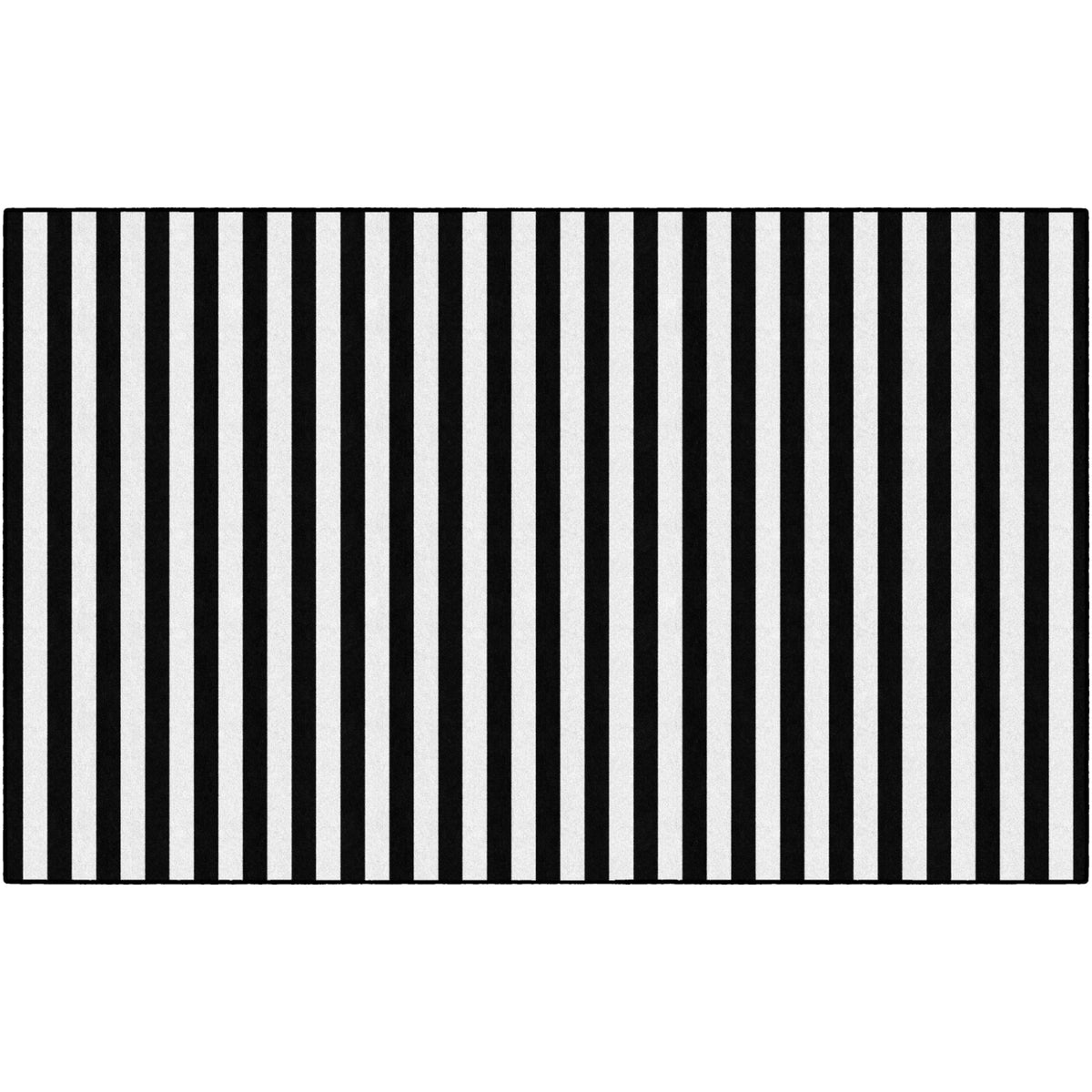 Schoolgirl Style Simply Stylish Black & White Stripe Rugs