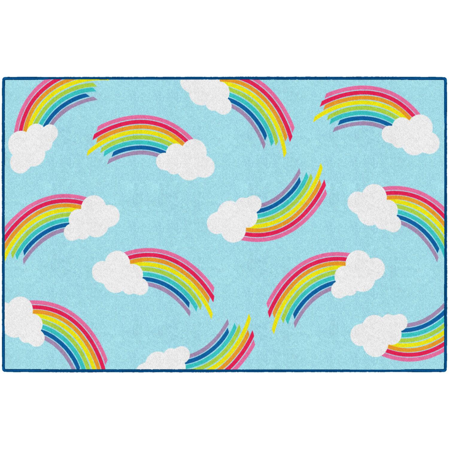 Schoolgirl Style Hello Sunshine Whimsical Rainbows Rugs