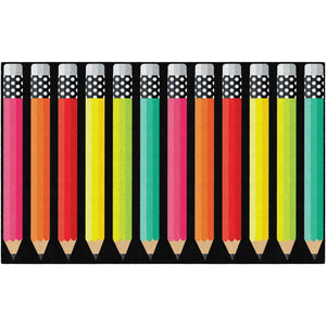 Schoolgirl Style Black, White & Stylish Brights Pencil Rugs