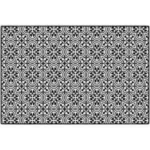 Schoolgirl Style Simply Stylish Black & White Tile Rugs