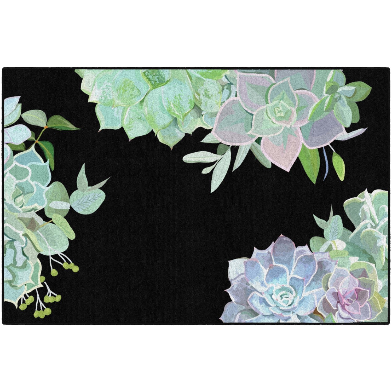 Schoolgirl Style Simply Stylish Succulents Rugs