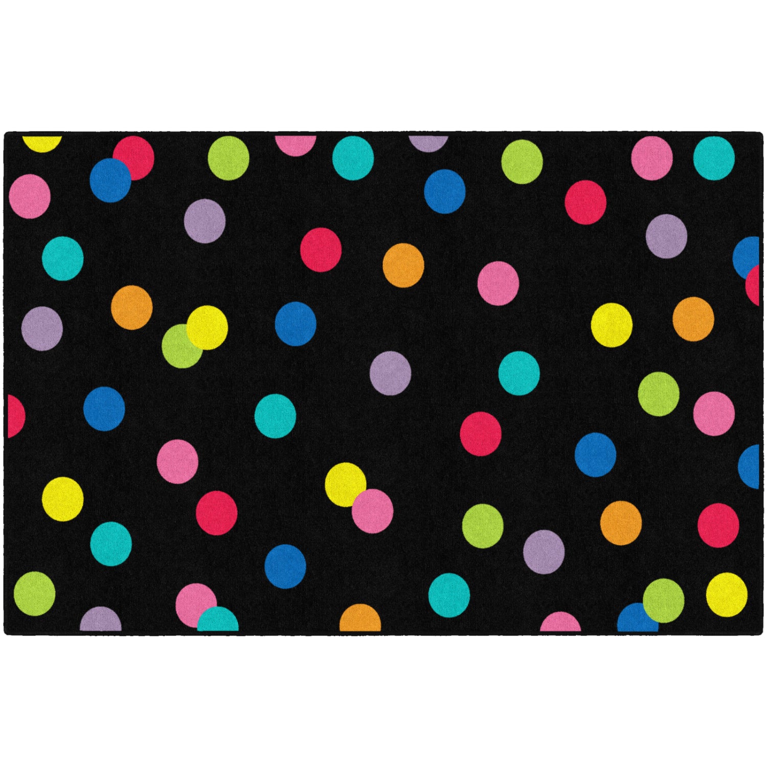 Schoolgirl Style Just Teach Rainbow Polka Dots Rugs
