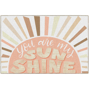 Schoolgirl Style Simply Stylish Boho Rainbow You Are My Sunshine Rugs