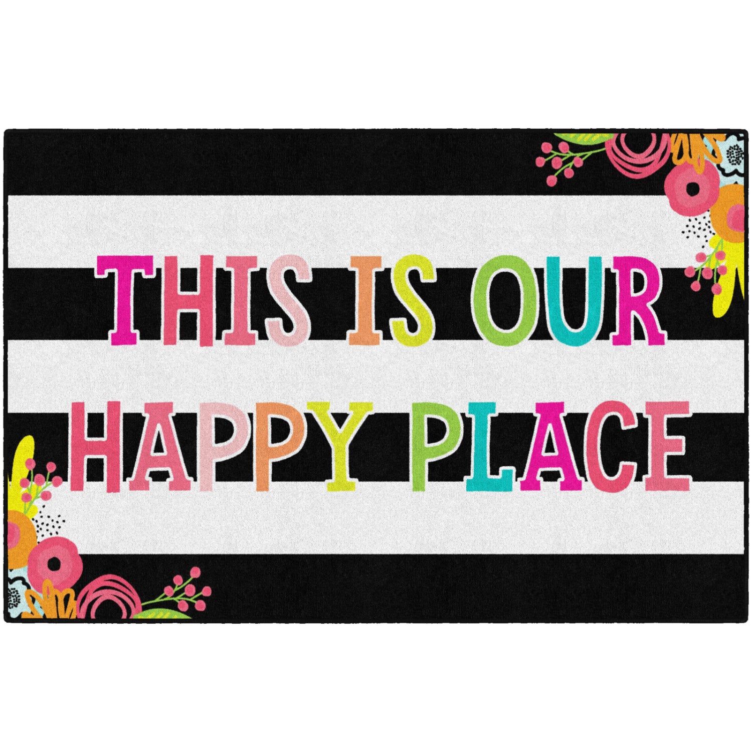 Schoolgirl Style Simply Stylish Tropical This Is Our Happy Place Rugs