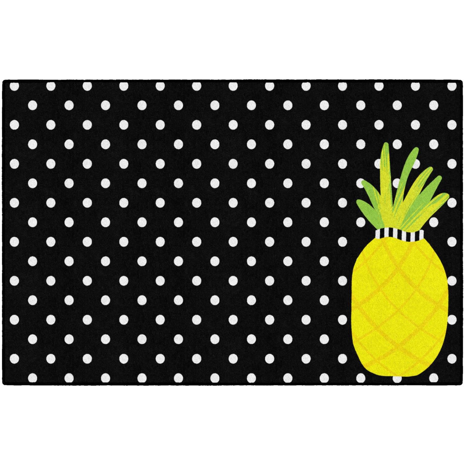 Schoolgirl Style Simply Stylish Tropical Pineapple Small Polka Dots Rugs