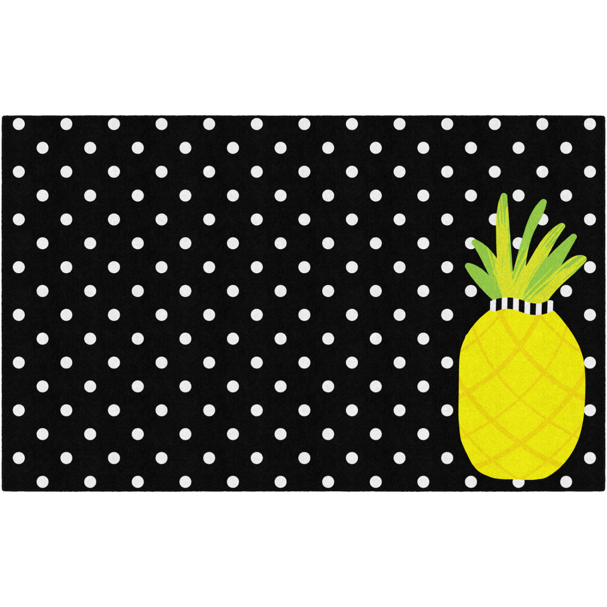 Schoolgirl Style Simply Stylish Tropical Pineapple Small Polka Dots Rugs