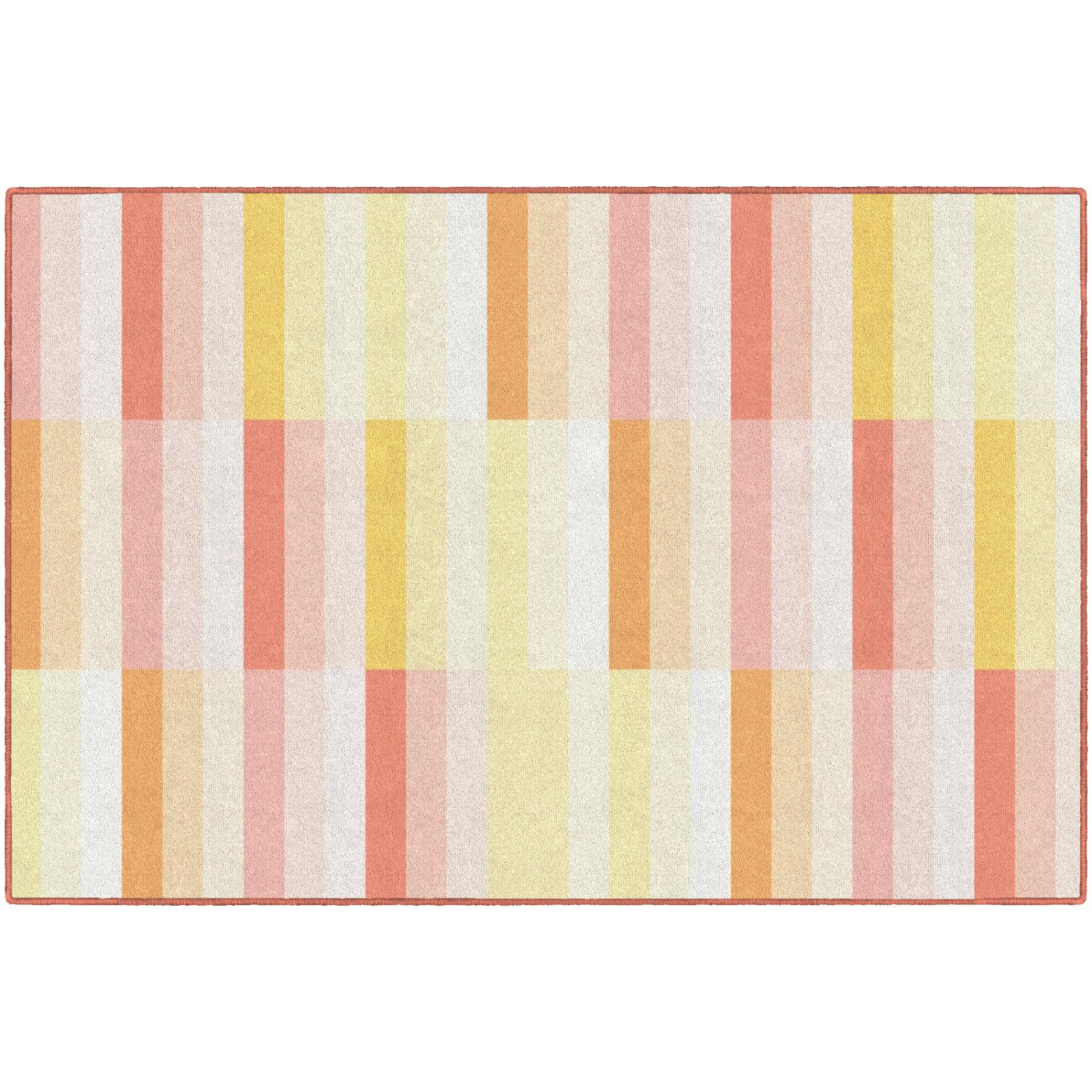 Schoolgirl Style Simply Safari Sunset Contemporary Stripes Rugs